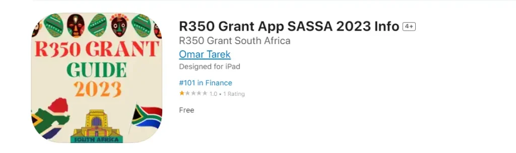 Sassa app iOS image
